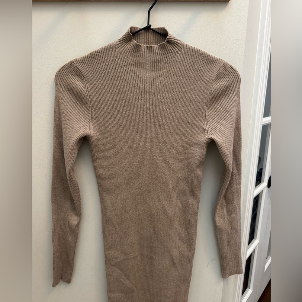 Vici Essential Mock Neck Knit Midi Dress - Picture 5 of 9